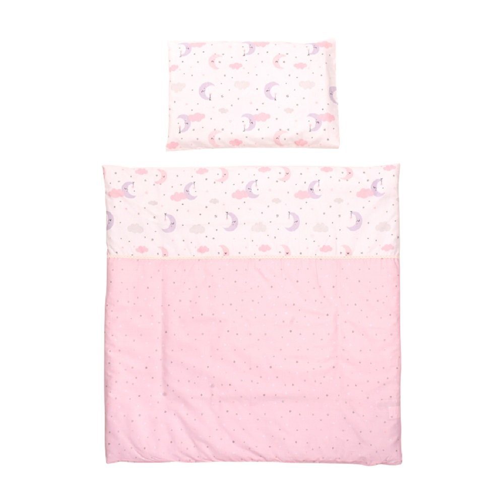 Babybettwäsche Baby Bettwäsche Zubehör Set First Dreams, Lorelli, Baumwolle, 7 teilig, 7-teiliges Set Decke Kissen Laken Himmel