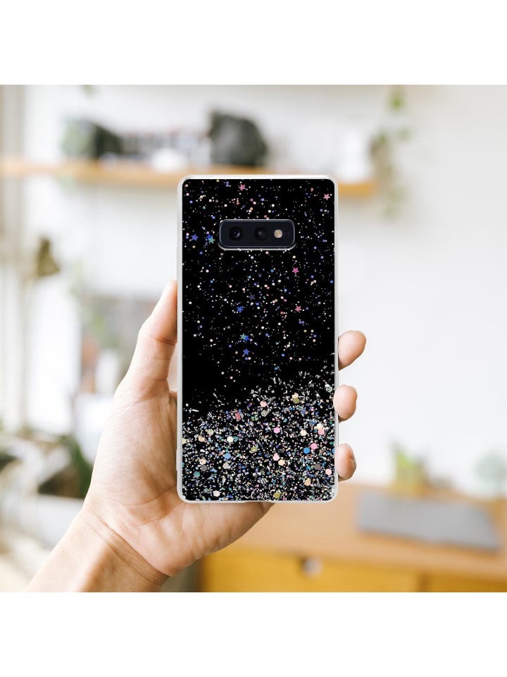 cadorabo Hülle für Samsung Galaxy S10e Glitter in Schwarz mit Glitter günstig kaufen onesize