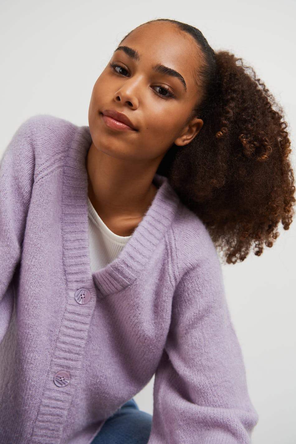 S knitted cardigan