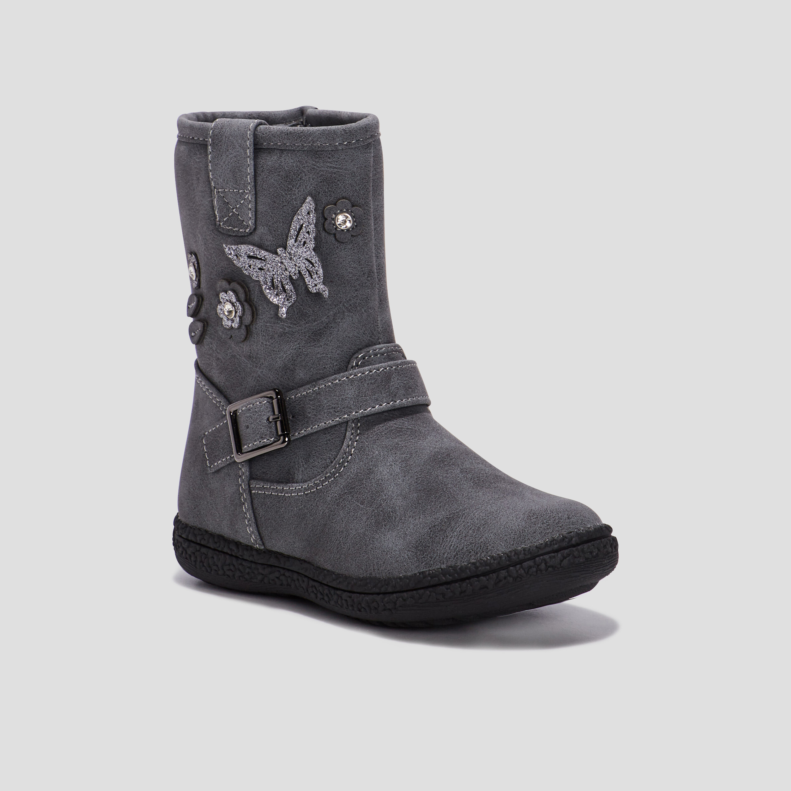 Bottes zippées Liberto gris fille | La Halle