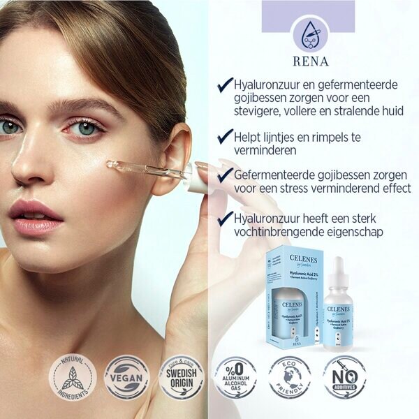 Celenes By Sweden Hyaluronic Acid Ferment Active Goji Berry szérum 30ml - Minden bőrtípusra