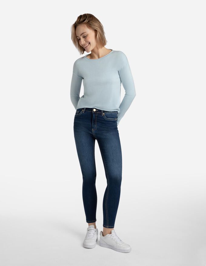 Strickpullover - Gerollte Abschlüsse