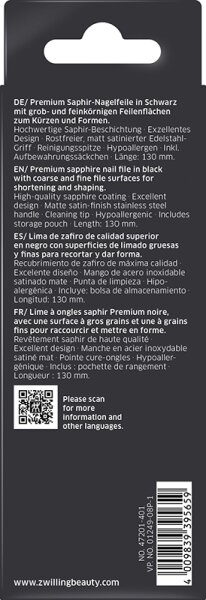 ZWILLING Beauty Premium Saphir-Nagelfeile - black Nagelfeile