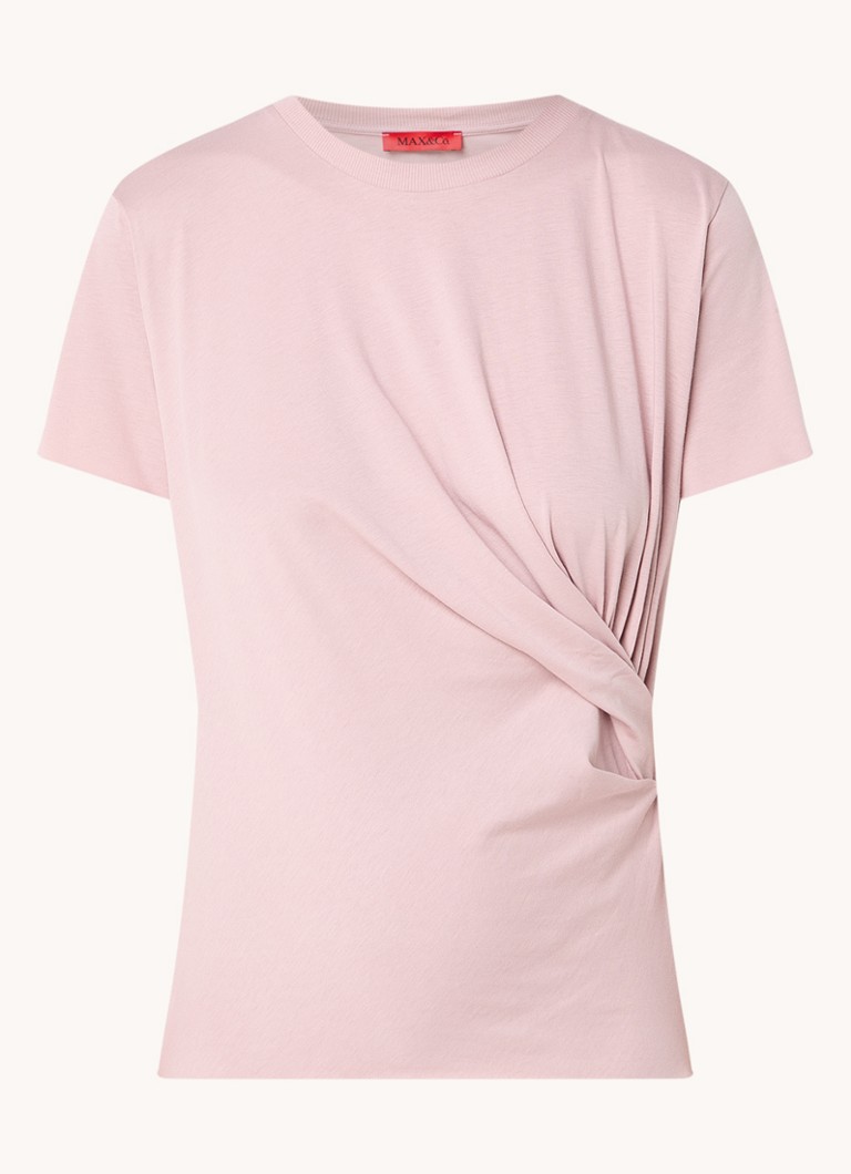 T-shirt Max & Co Agadir con dettaglio a pieghe