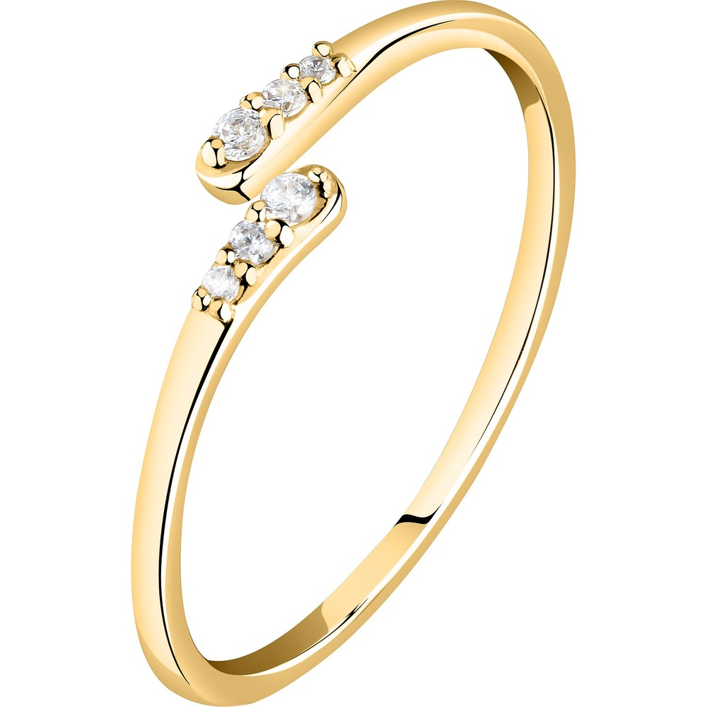 Live Diamond Bague pour femme 375 Or jaune recylé or jaune Bague