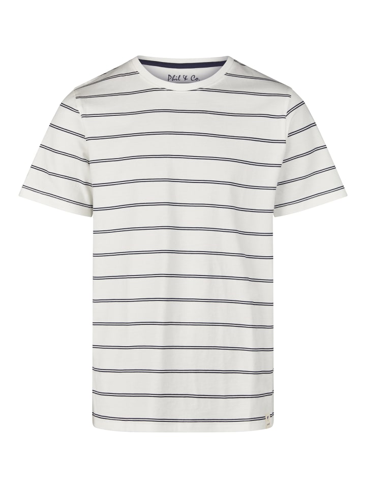 Phil & Co. Berlin  Pyjama Shorty in weiß-navy günstig kaufen