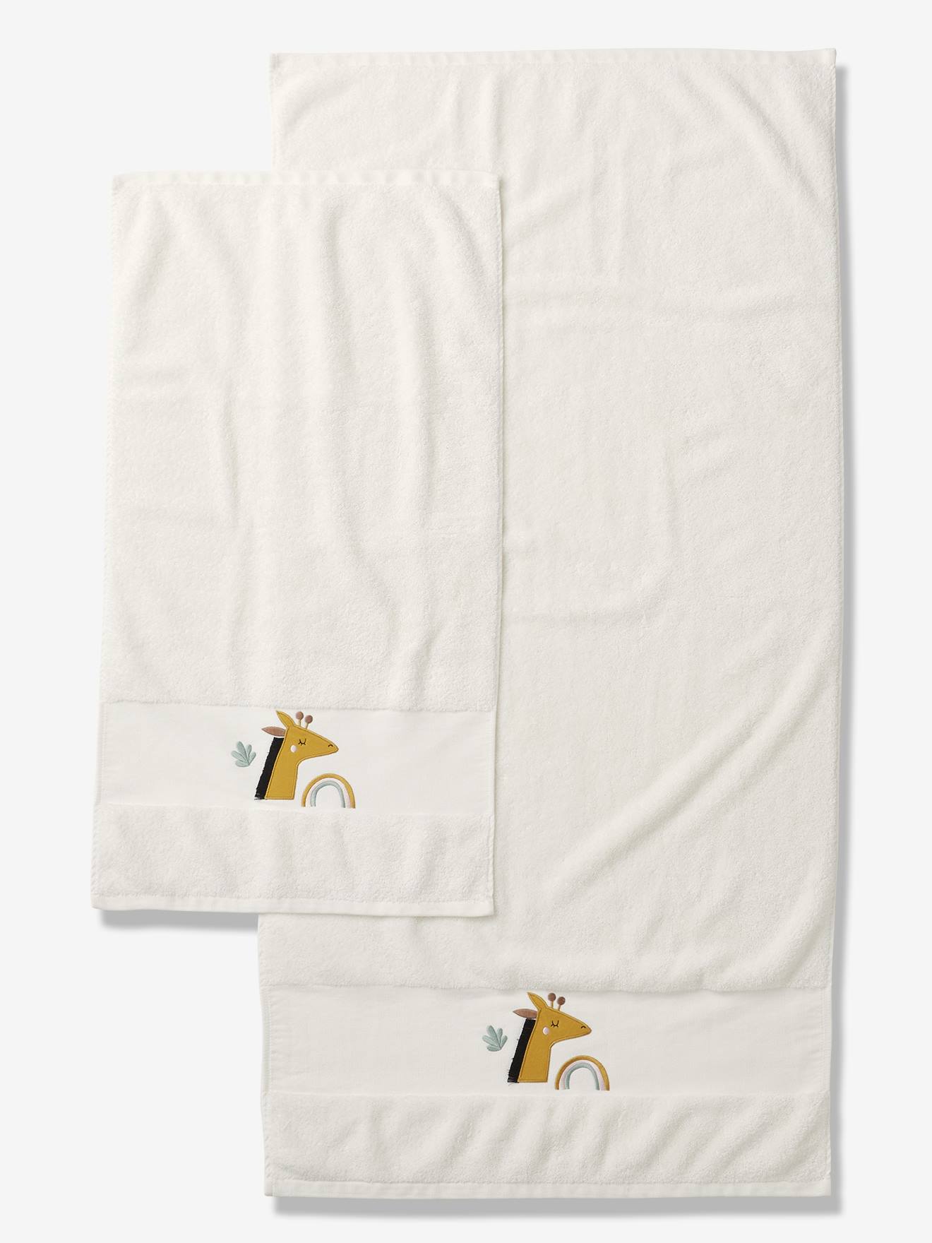 Serviette de bain Girafe ivoire