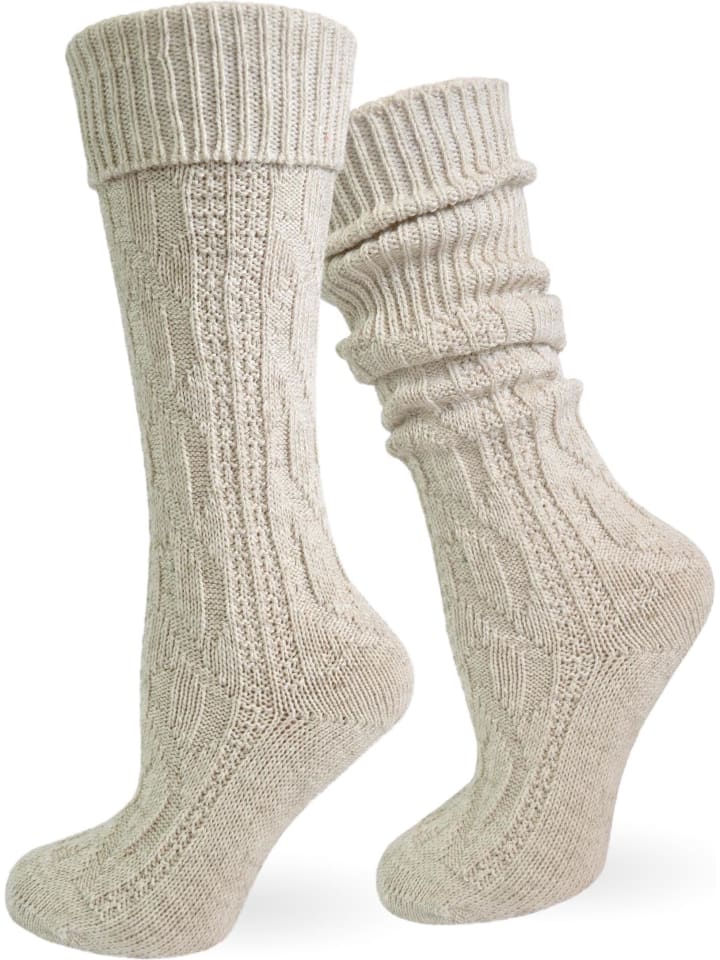 normani Trachtensocken mit Leinen in Naturmelange günstig kaufen