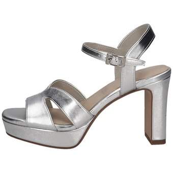 Tamaris Plateausandale in silber