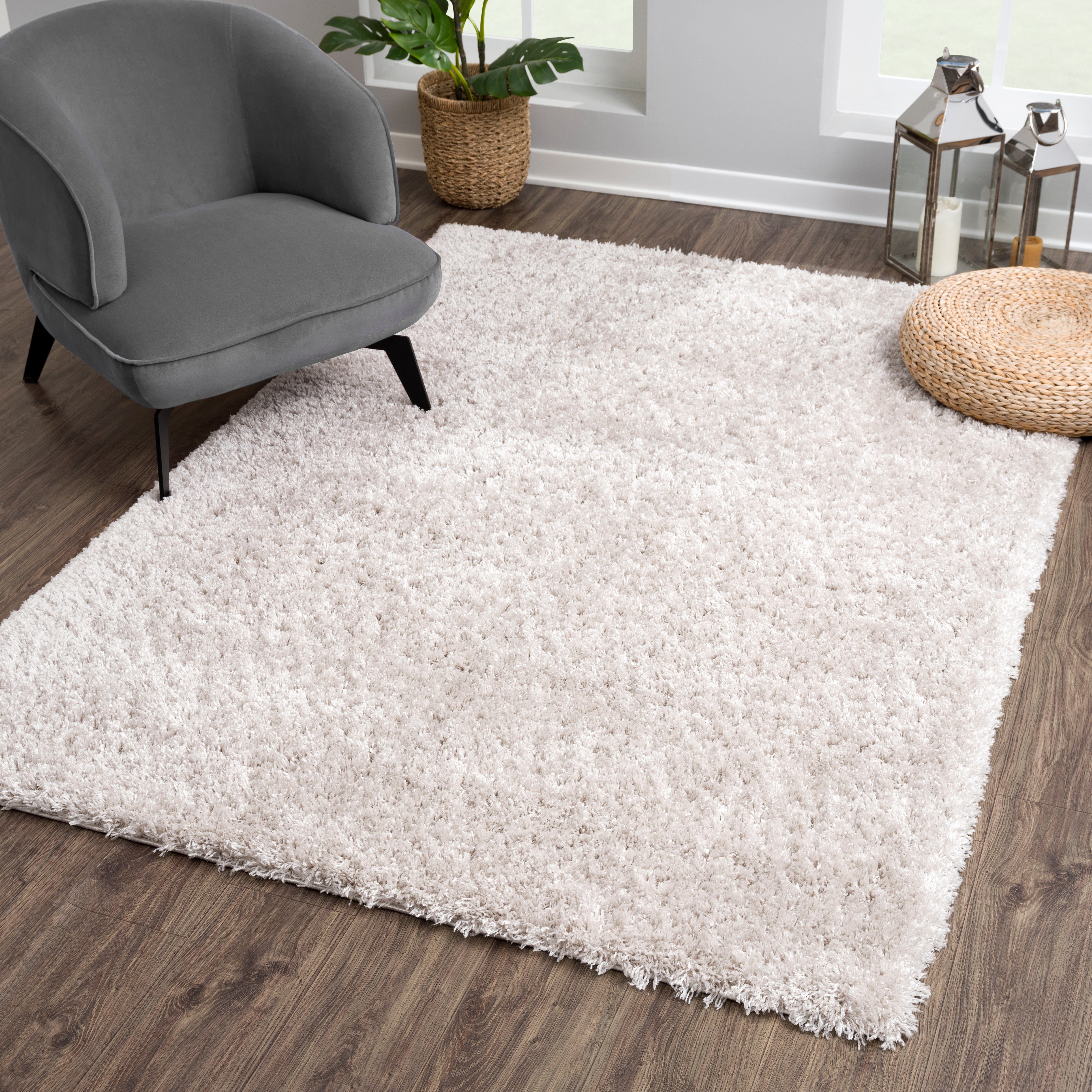 Hochflor-Teppich Porto, Sanat, rechteckig, Höhe: 45 mm, Wohnzimmer, Langflor, Shaggy Teppich