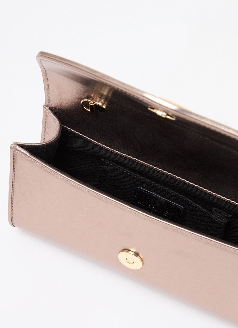 LKBennett Dominica goatskin crossbody bag with metallic finish