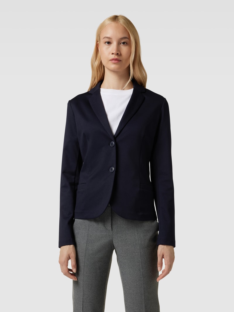 Blazer mit Reverskragen in marineblau