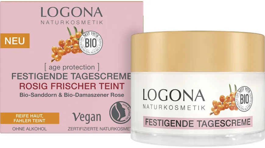 LOGONA festigende Tagescreme rosig frischer Teint 50 ml