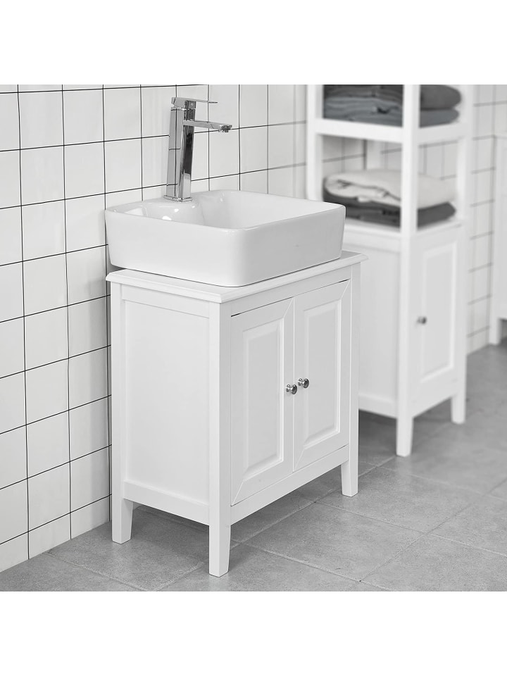 SoBuy Waschbeckenunterschrank in Weiß - (B)60 x (H)62 x (T)30cm günstig kaufen onesize