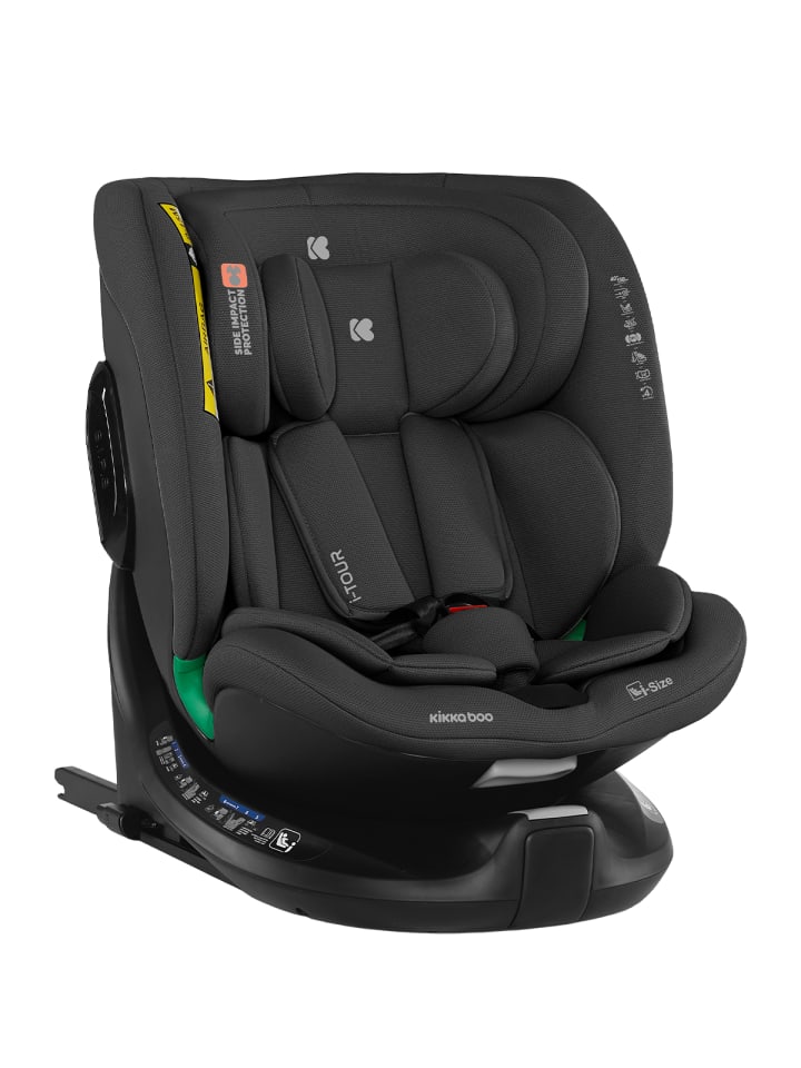 Kikkaboo Kindersitz i-Tour i-Size in schwarz günstig kaufen onesize
