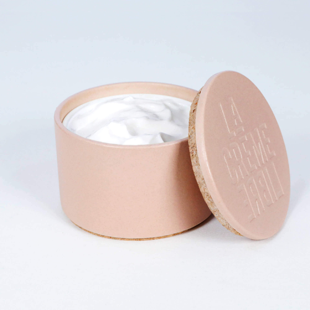 La crème libre Coffret Démaquillant Crème Visage (Éco-recharge + Pot Rechargeable Beige Rosé) Démaquillant Visage