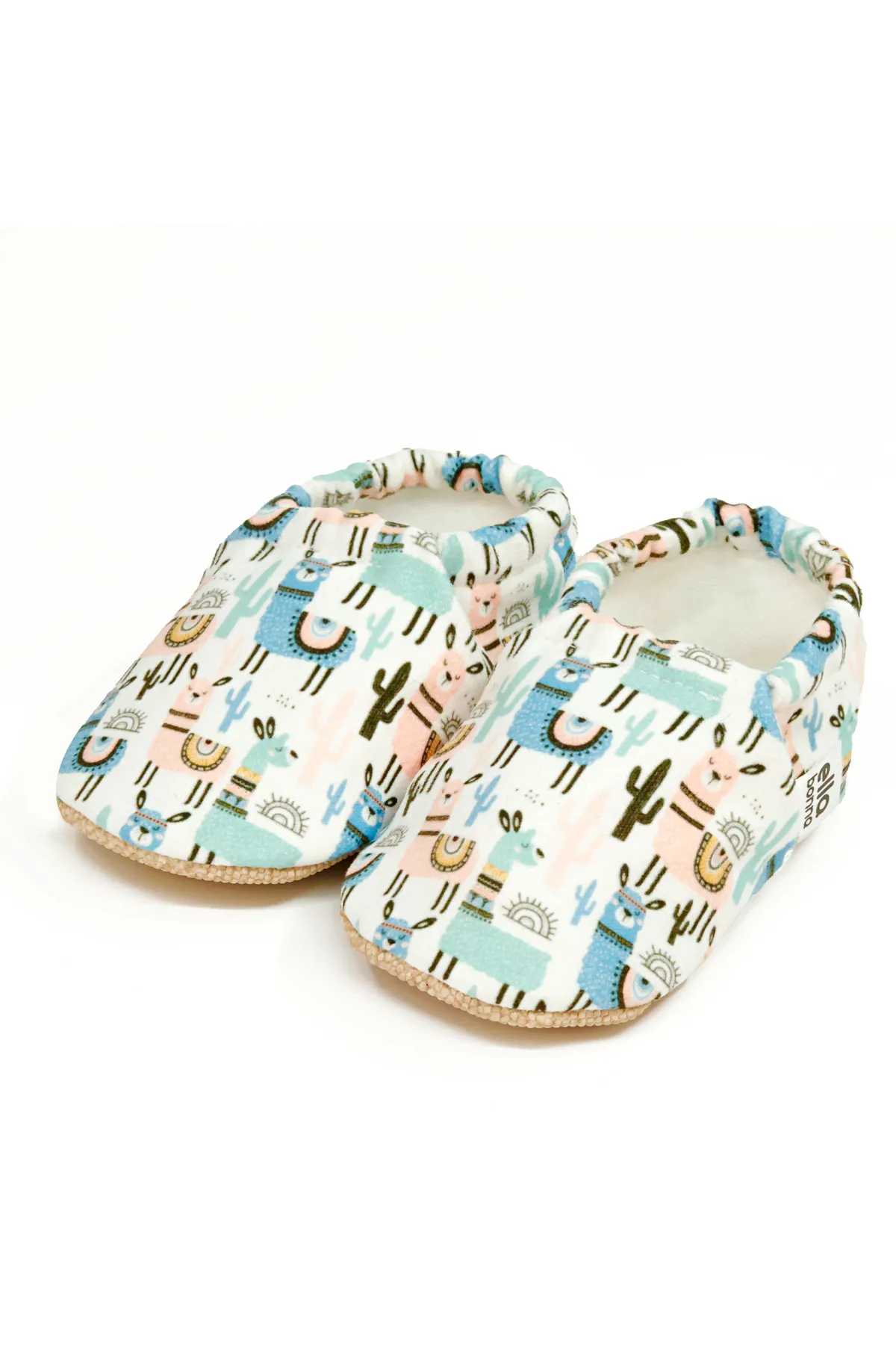 Ella Bonna  Lama-Babyschuhe mit rutschfester Sohle, Heimstiefel, Hausschuhe, Kinderzimmerschuhe, Hausschuhe