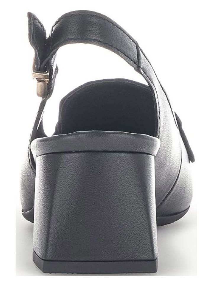 Gabor Leder-Slingpumps  in Schwarz günstig kaufen