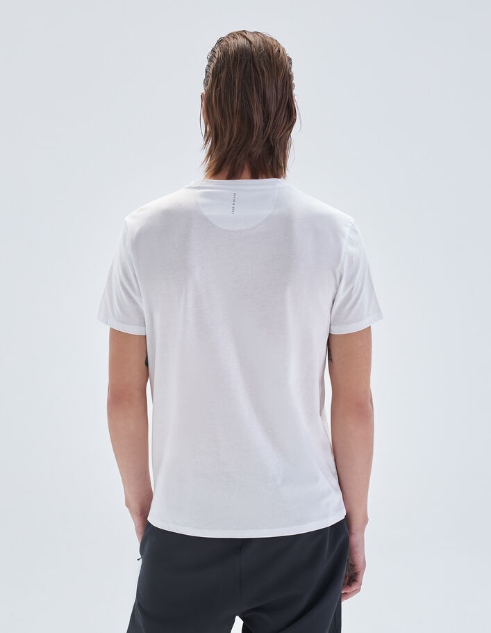T-shirt blanc visuel buildings DRY FAST Homme
