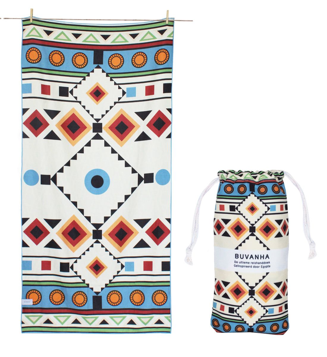 Buvanha Egypte 160 x 80 cm Reisehandtuch