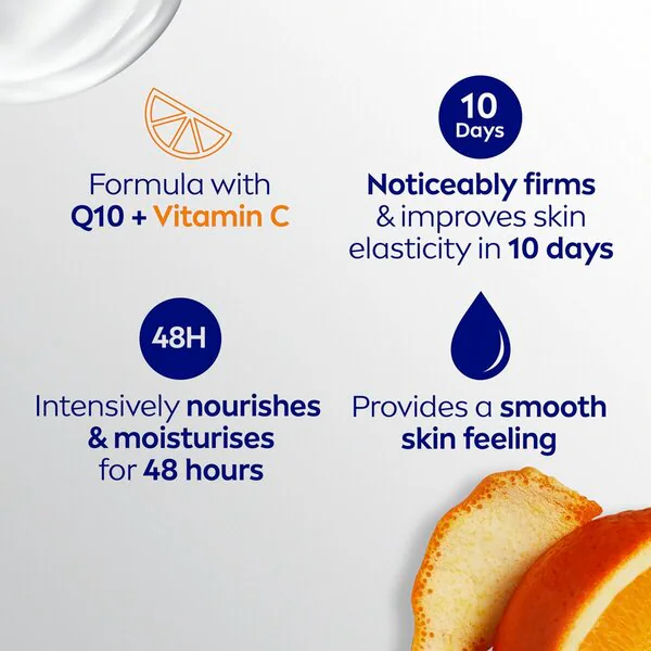 NIVEA Q10 feszesítő testápoló tej 250ml - Száraz bőrre