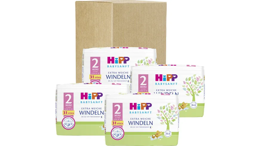 HiPP Babysanft Windeln Mini 2 Vorratsbox