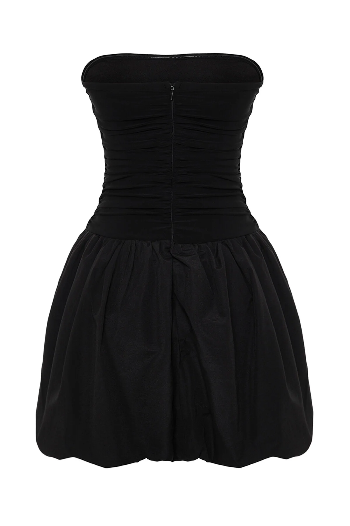 Trendyol Collection  Schwarzes Skater-Abendkleid aus Webstoff – Stilvolles und taillenbetontes Design