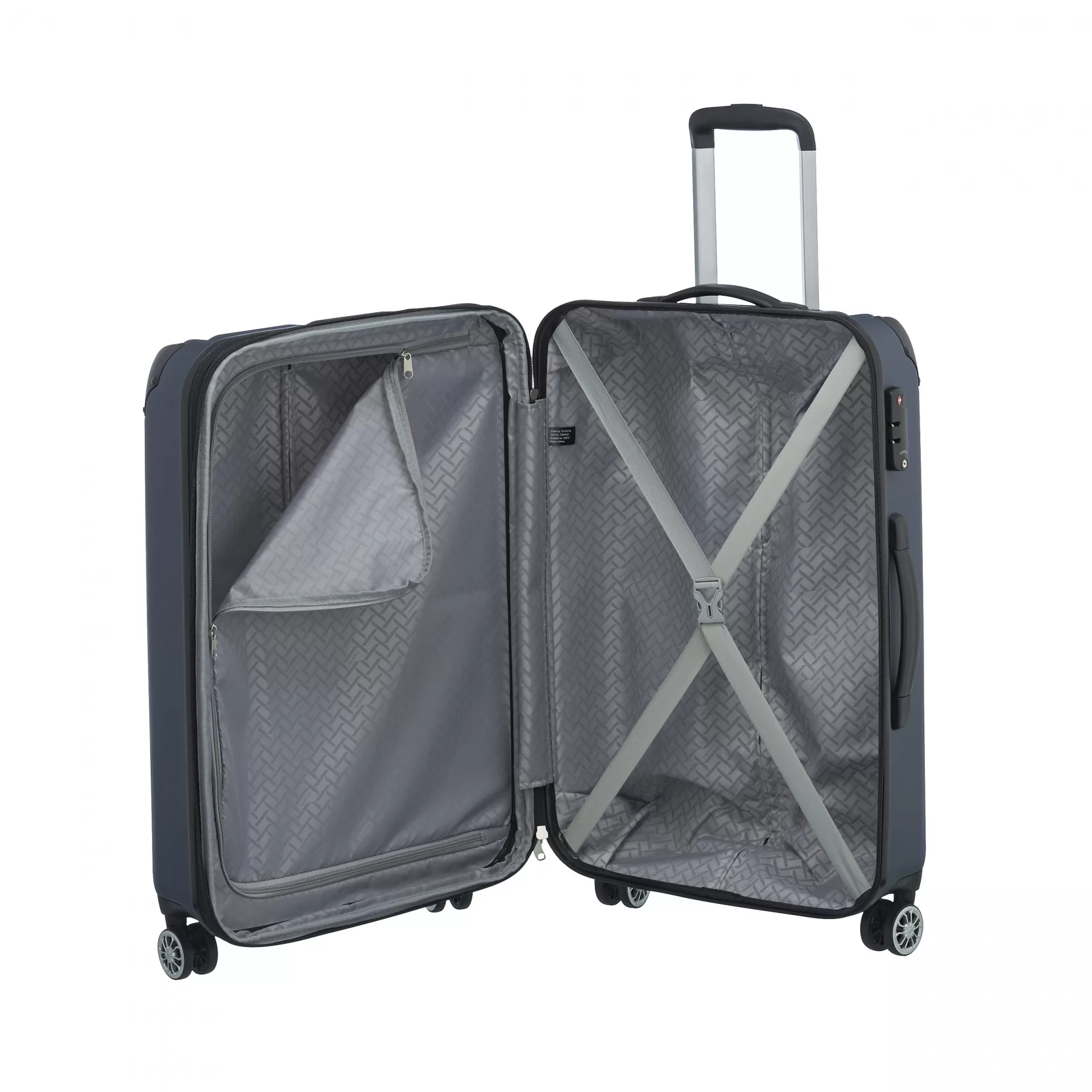 Travelite City Trolley mit 4 Rollen M 68cm EXP 78 Liter - Marine
