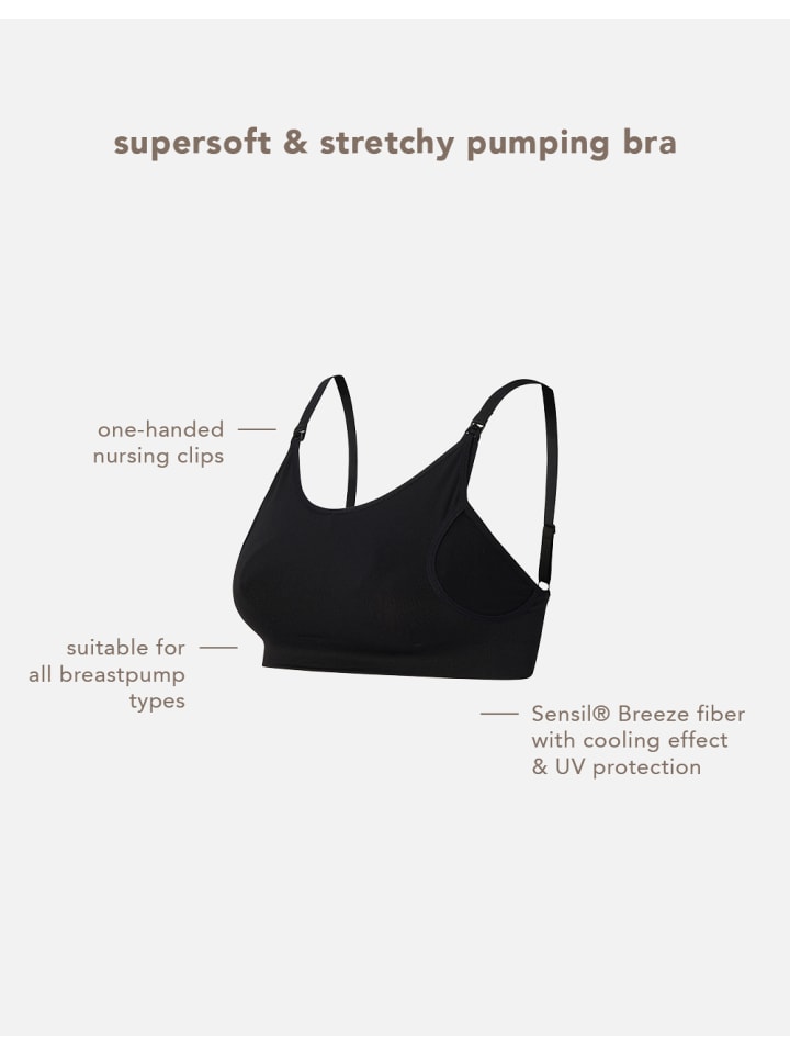 Noppies Nahtloser Still-Bh Pumping Mae Sensil® Breeze in Black günstig kaufen