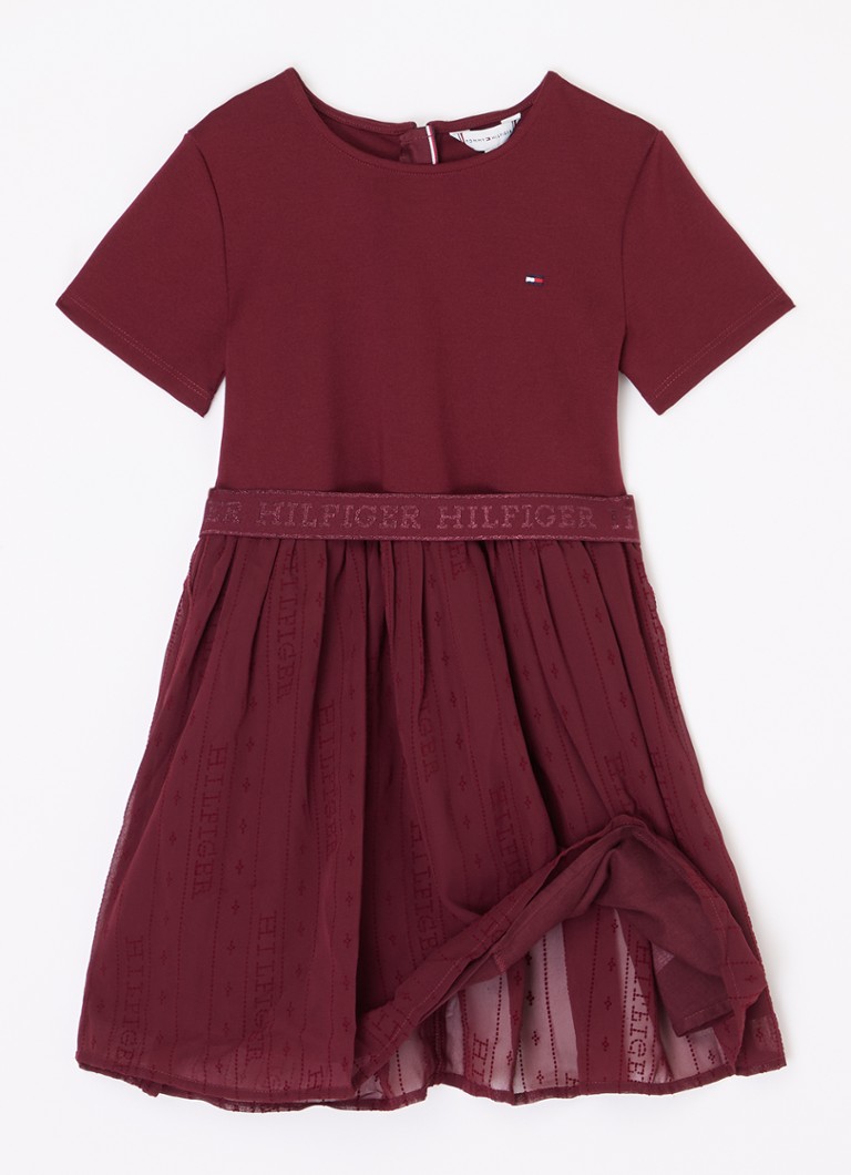 Tommy Hilfiger  Jurk met ceintuur en glitter
