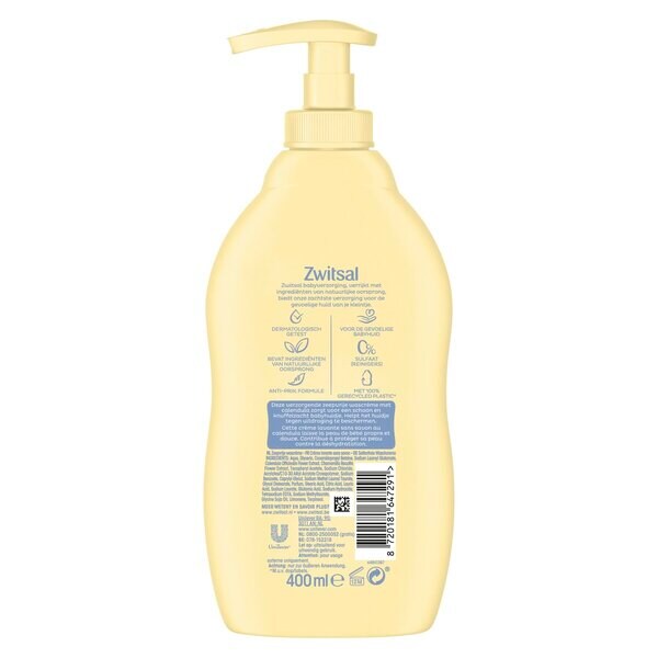 Zwitsal prausimosi kremas be muilo, 400 ml