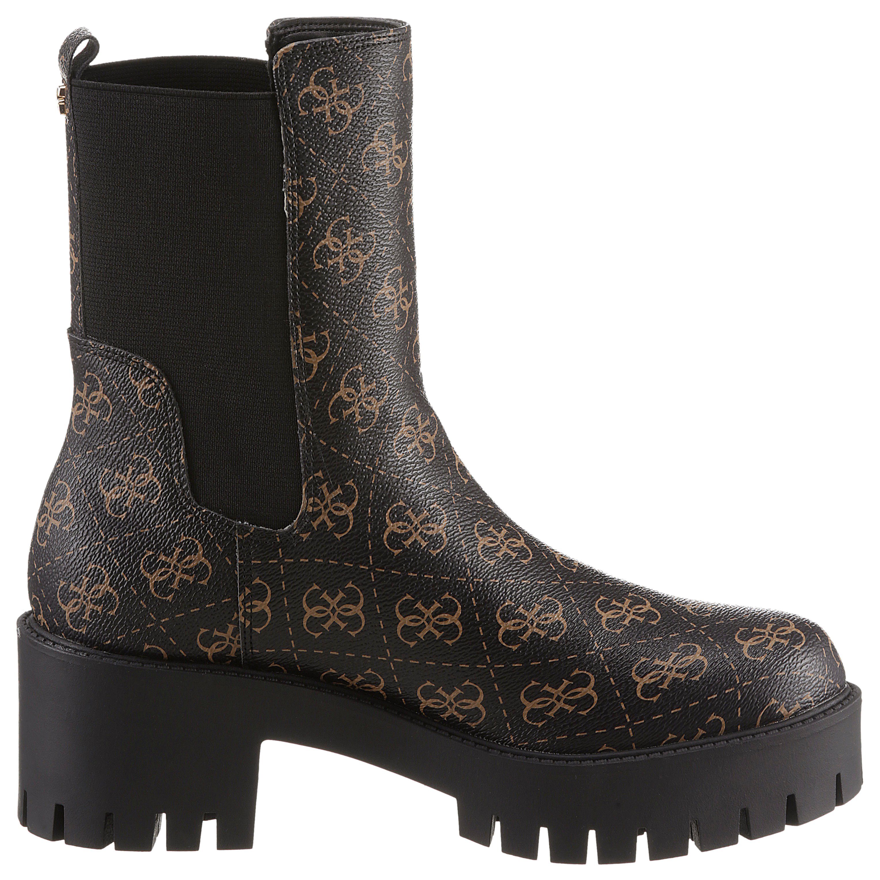Guess WARIN Chelseaboots mit beidseitigem Stretcheinsatz