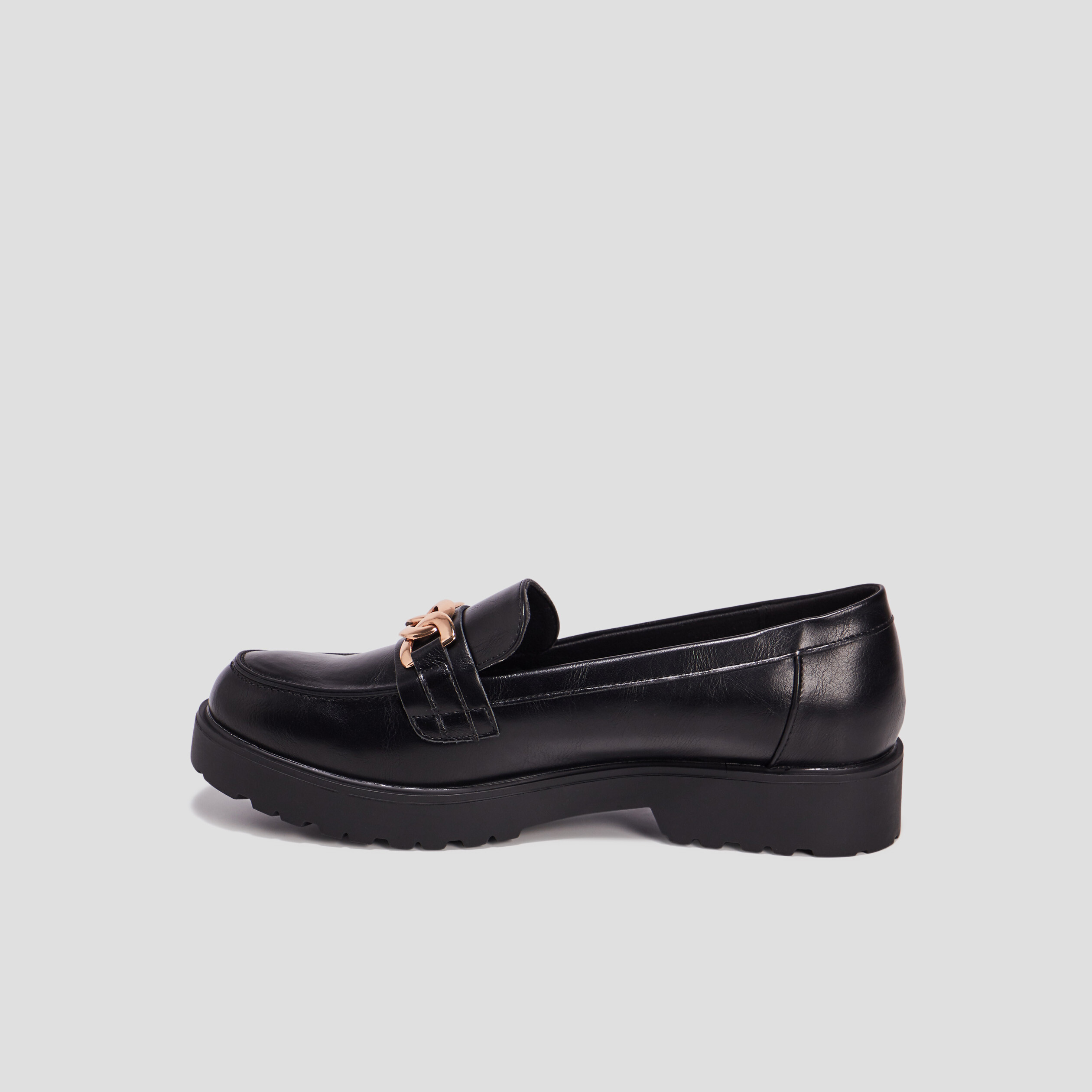 Mocassins à détails bijoux Liberto noir femme | La Halle