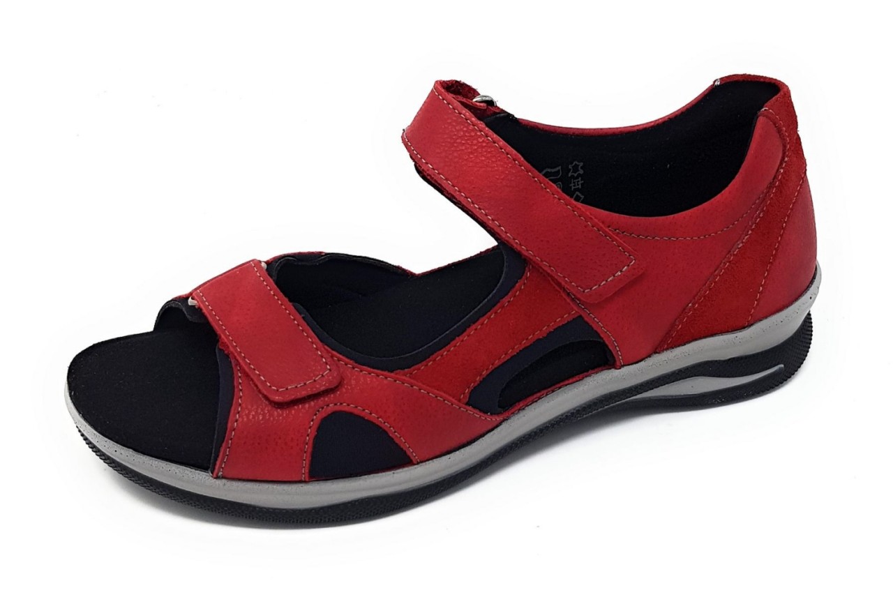 FIDELIO Komfort Sandalen rot