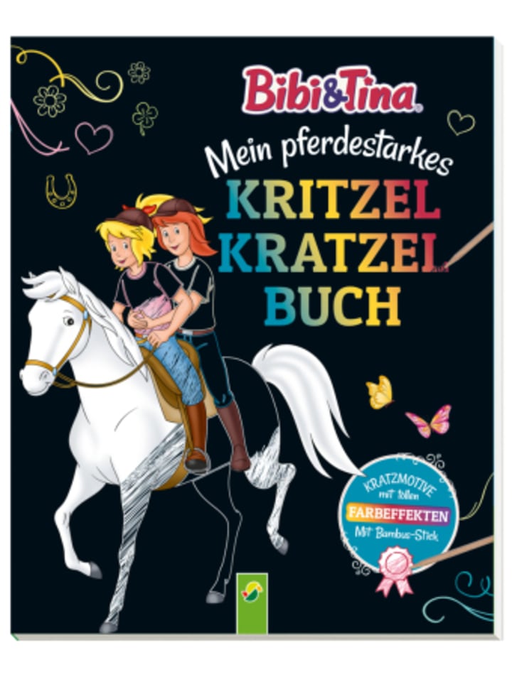 Schwager & Steinlein Papeterie/PBS - Bibi & Tina -  Mein pferdestarkes Kritzel-Kratzel-Buch günstig kaufen onesize