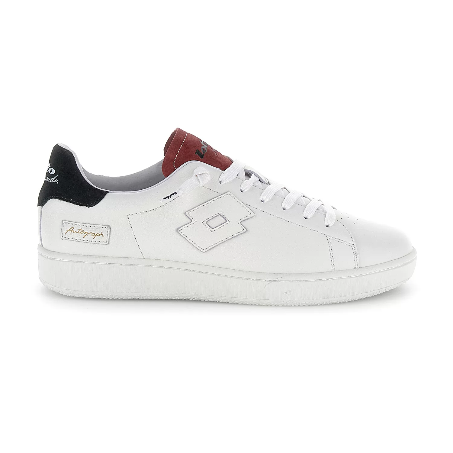 AUTOGRAPH SUEDE VIT/HELT SVART/TORKAD TOMAT