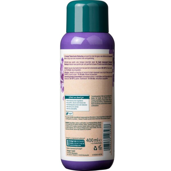 Kneipp Relaxáló Levendula Fürdőhab 400ml