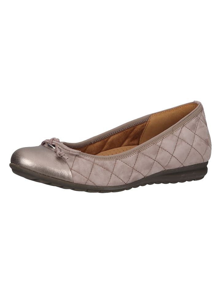 Gabor Leder-Ballerinas  in Rosa günstig kaufen