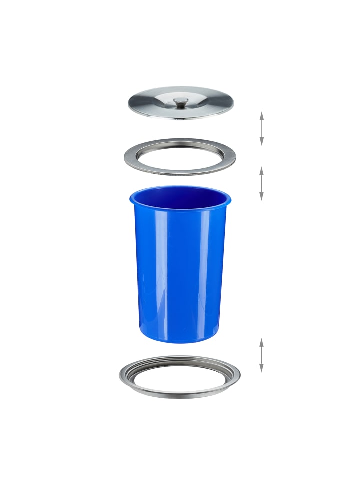 relaxdays Mülleimer für Arbeitsplatte in Blau - 8 l Volumen günstig kaufen onesize