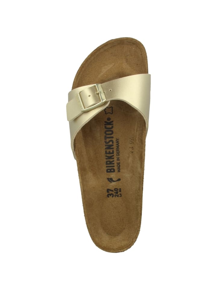 Birkenstock Sandale Madrid Birko-Flor Schmal in gold günstig kaufen