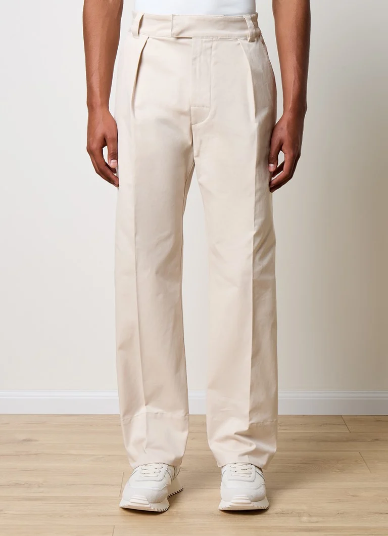 Pantaloni Moncler cu croială dreaptă și buzunare laterale