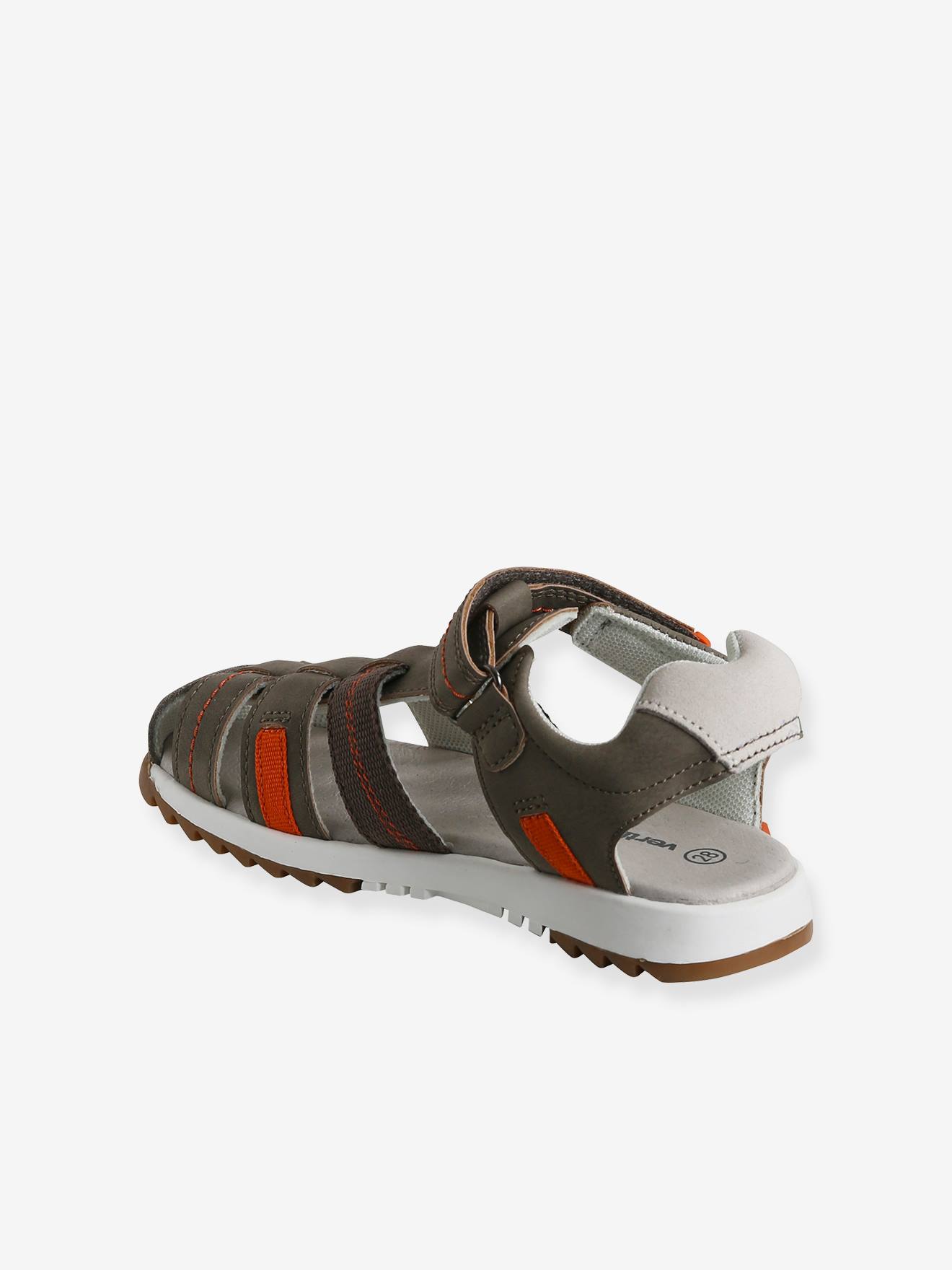 Sandales bout fermé garçon taupe