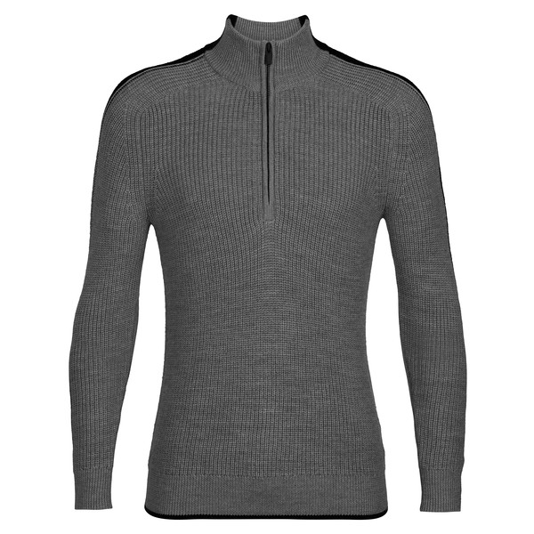 LODGE LS HALF ZIP SWEATER Herren - Wollpullover