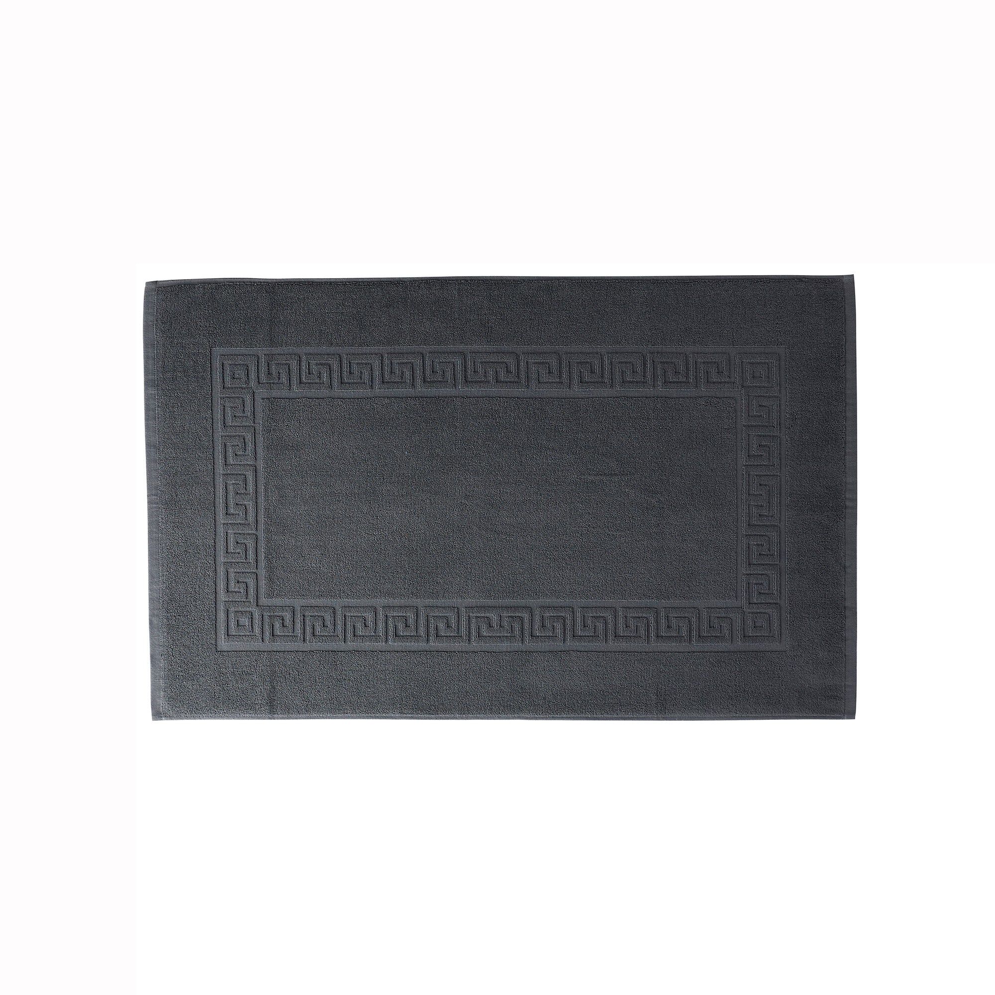 Tapis de bain éponge liteau motif frise grecque