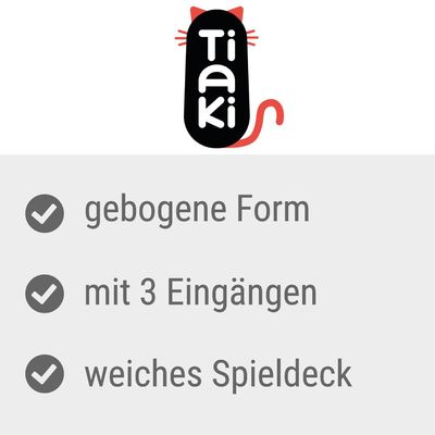 TIAKI Katzentunnel mit Plüschmatte