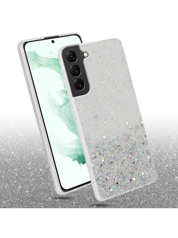 cadorabo Hülle für Samsung Galaxy S22 PLUS Glitter in Transparent mit Glitter günstig kaufen onesize