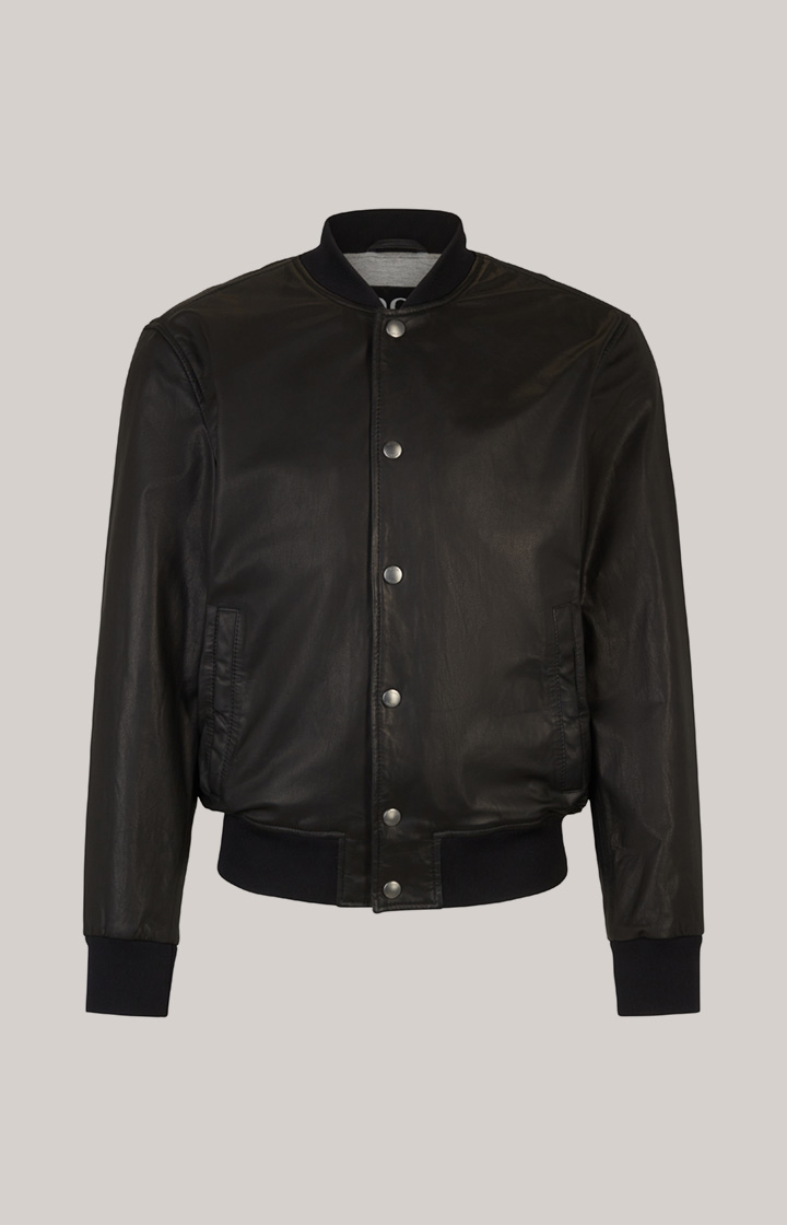 Lederjacke Cuk in Schwarz