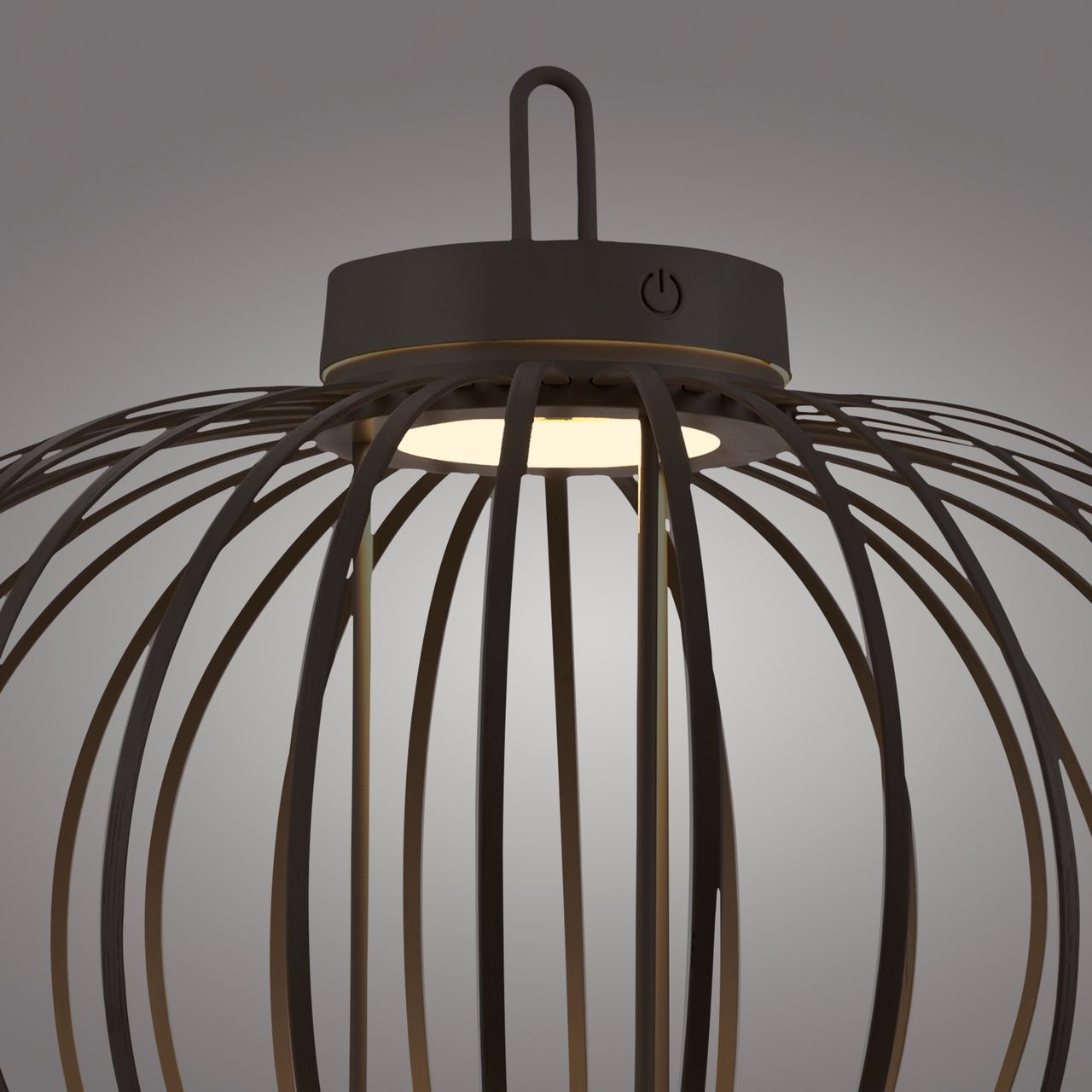 JUST LIGHT Akku Pendelleuchte AKUBA, 1x LED-Board/1,50Watt/2700Kelvin, IP44, Schwarz