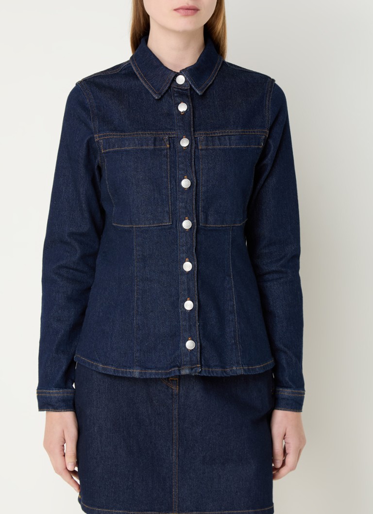 Selected Femme Ilu blouse in lyocell blend with chest pockets