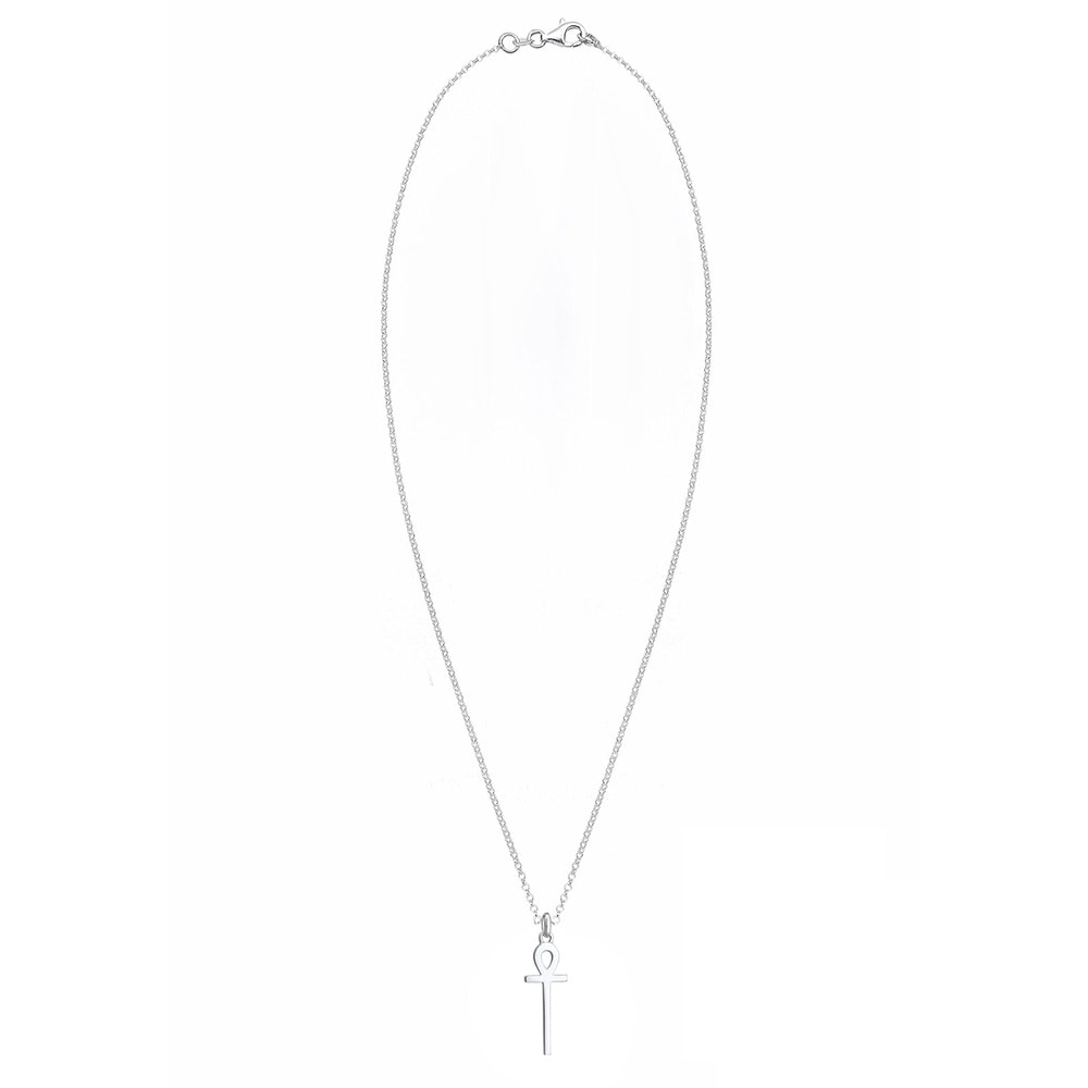 Elli Elli Collier Erbskette Ankh Symbol Anhänger Kreuz 925 Silber Bijoux